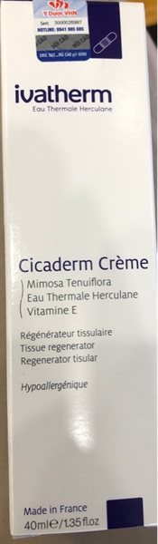 Kem tái tạo ngừa sẹo Ivatherm 40ml