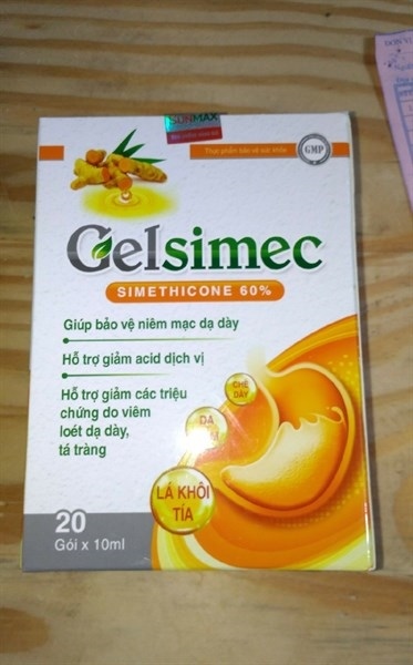 Gói dạ dày Gelsimec Hộp 20 gói Sunmax