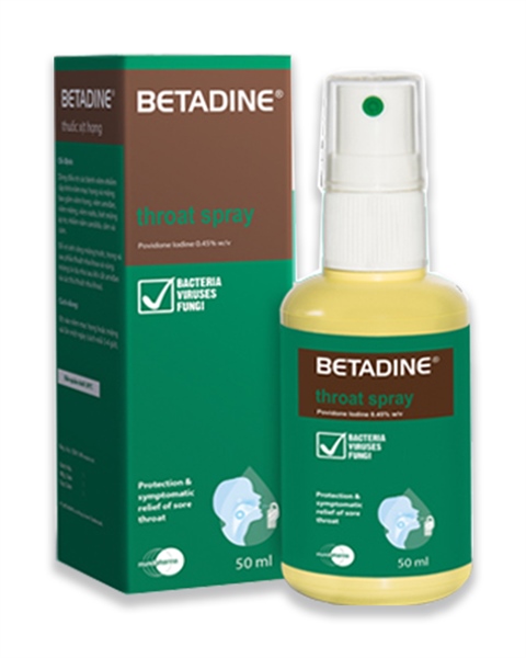 Thuốc xịt họng Betadine (Throat spray)