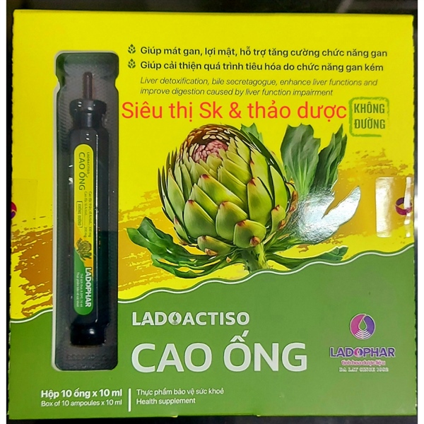 Cao ống actiso không đường Ladophar 10ml