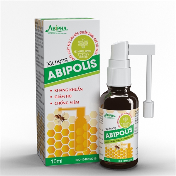 Xịt họng Abipolis 10ml