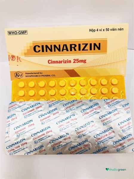 Cinnarizin 25mg Khánh Hoà