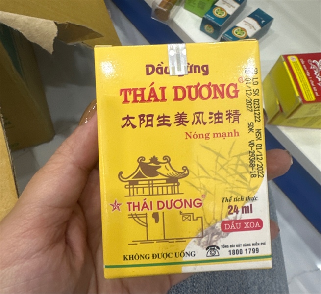 Dầu gừng thái dương 24ml