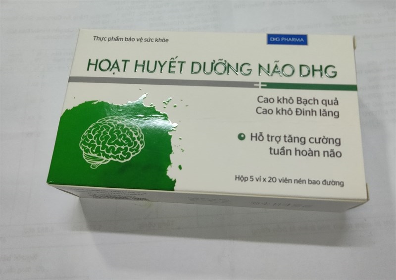 Hoạt huyết dưỡng não DHG hộp 100 Viên