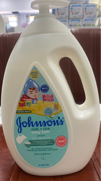 Sữa tắm Johnson’s Milk + Rice Baby Bath 1l