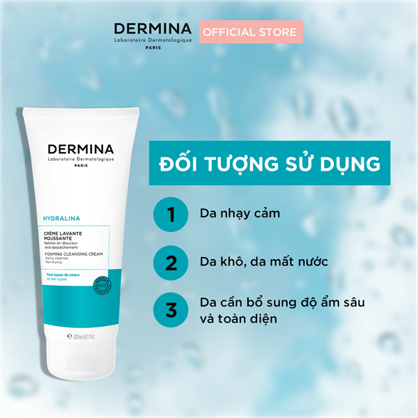 Sữa rửa mặt Dermina 200ml