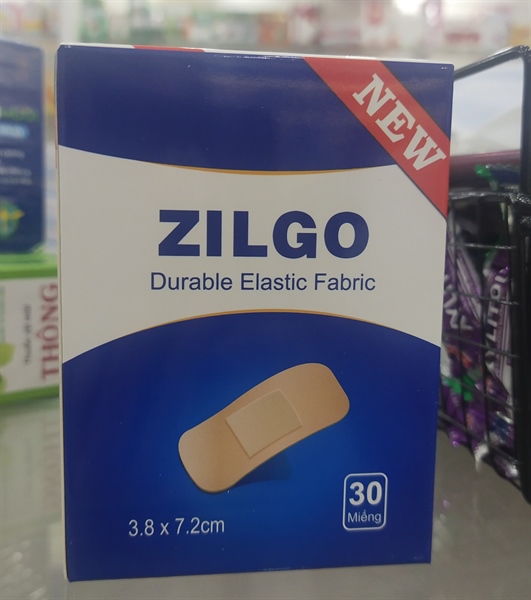 Băng keo cá nhân Zilgo 30 miếng size 3.8×7.2 cm