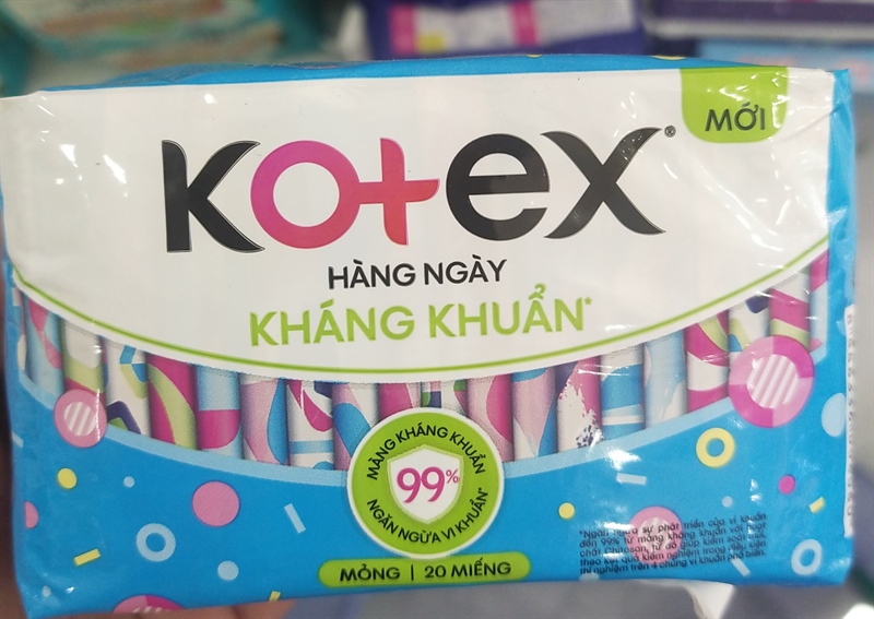 Kotex hàng ngày kháng khuẩn 20 miếng