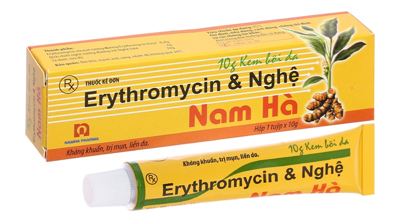 Erythromycin & nghệ Nam Hà 10g