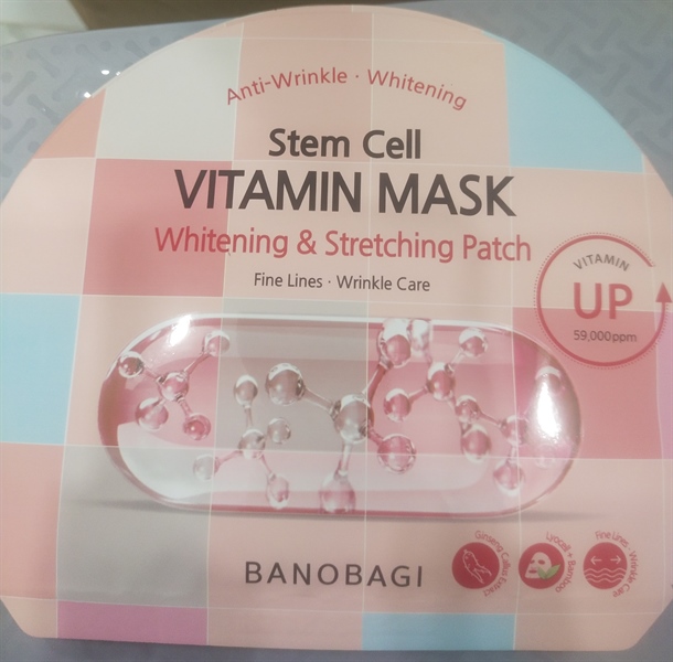 Mặt Nạ Banobagi Stem Cell Vitamin mask Whitening &stretching patch