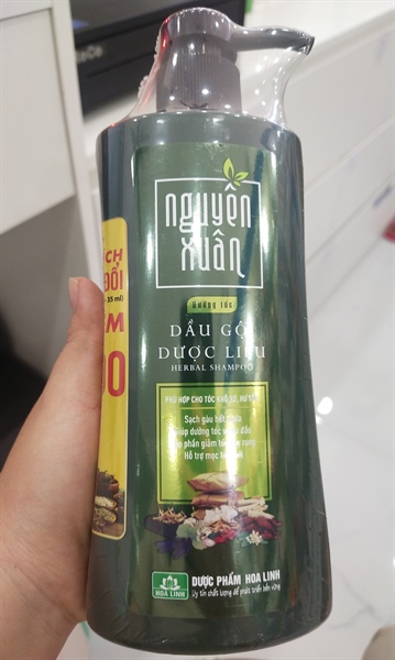 DG DL nguyên xuân dưỡng tóc xanh lá chai 350 ml