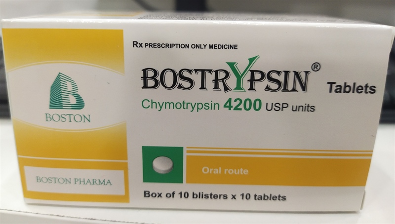 Bostrypsin 4200 boston hộp 100 viên