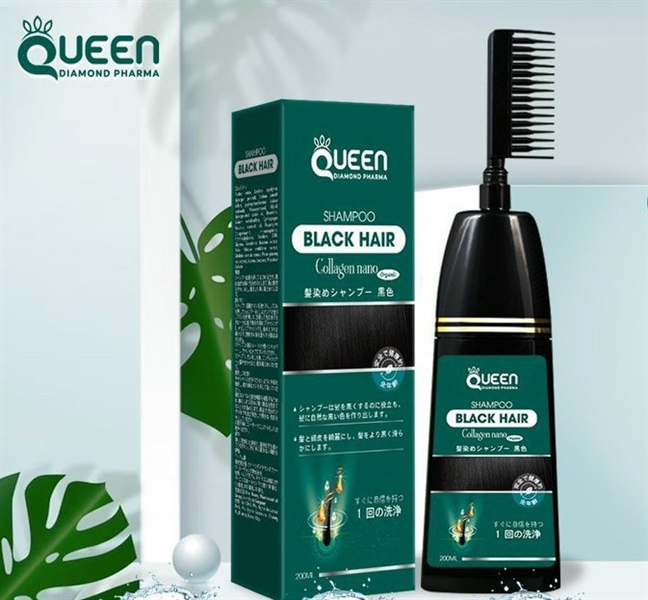 Dầu gội nhuộm đen Queen 200ml