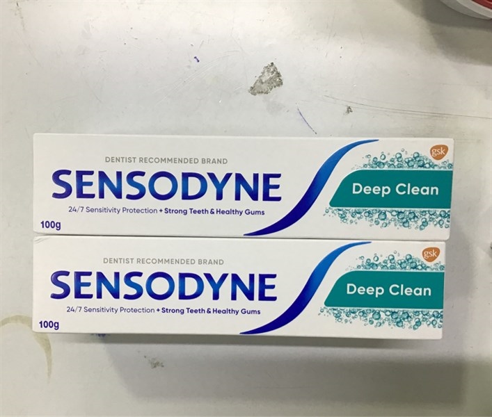 Sensodyne deep clean 100g giảm ê buốt răng