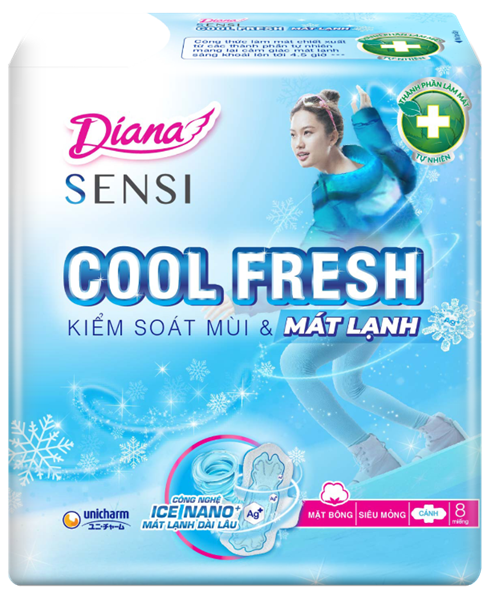 Diana sensi cool fresh mặt bông SMC8