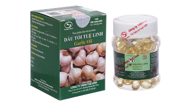 Dầu tỏi Tuệ Linh 100 viên