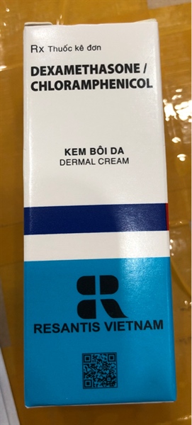 Kem bôi da Resantis Dexamethasone/Chloramphenicol 8g