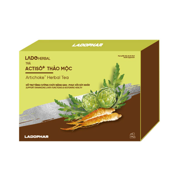 Trà Actiso + Thảo mộc 100 gói Ladophar