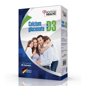 Doctor health Calcium gluconate + D3 60 viên