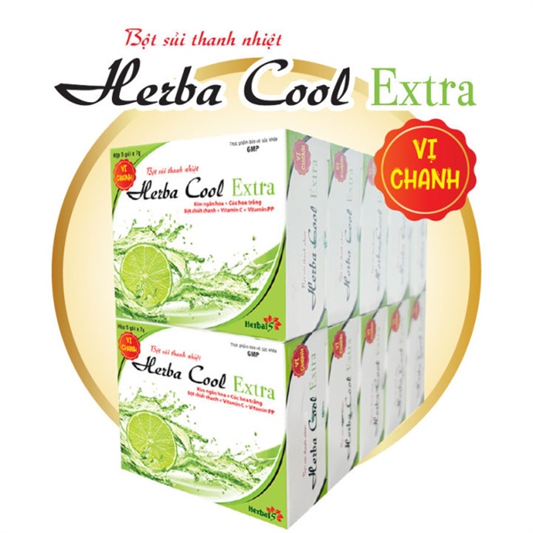 Bột sủi thanh nhiệt Herba cool extra 5 gói