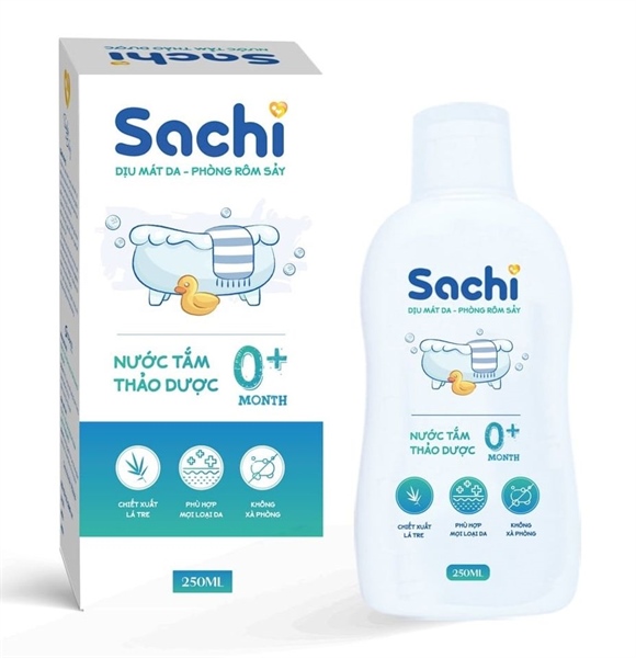 Nước tắm thảo dược Sachi 250ml