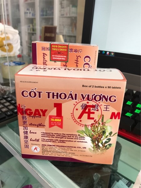 CỐT THOÁI VƯƠNG (Hộp 2 lọ x 90 viên)