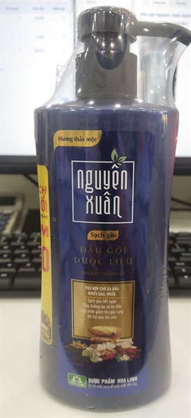 DG DL Nguyên xuân sạch gàu chai 350 ml xanh biển
