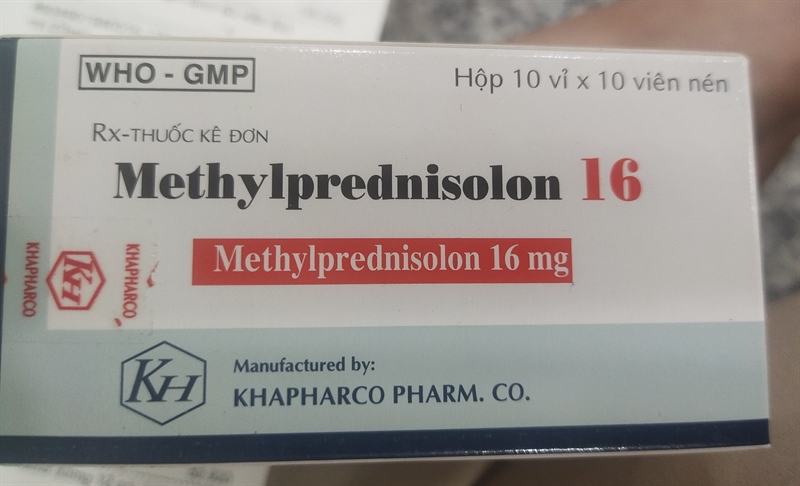 Methylprednisolon 16 100 viên KH