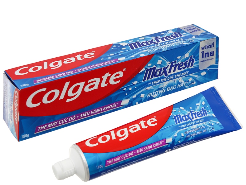 Colgate MaxFresh hương bạc hà 180g