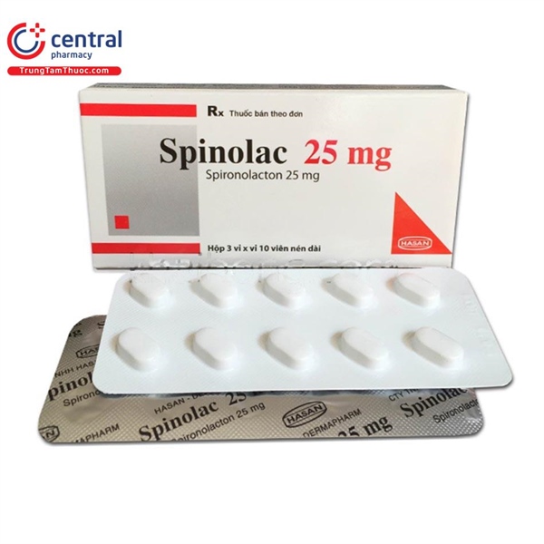 Spinolac 25 mg hộp 100 viên
