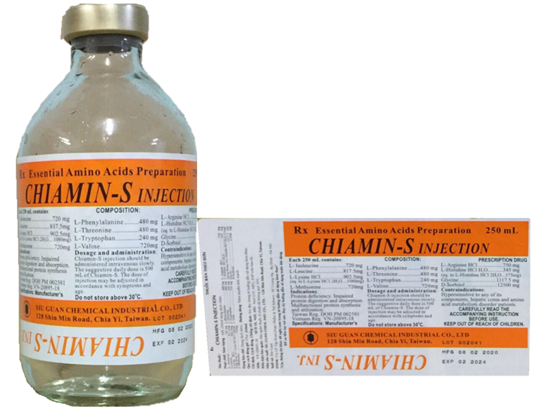 Chiamin-S Injection 250ml