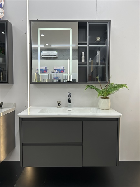 Bộ tủ chậu nhựa pico cao cấp GN T08-100X