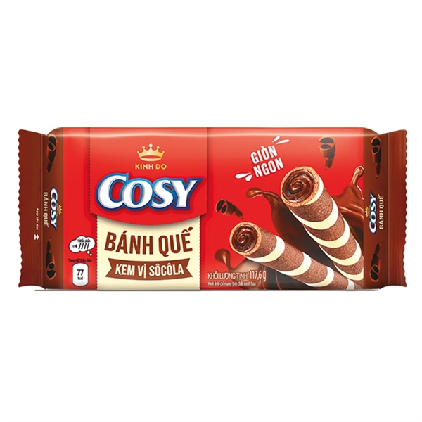 Bánh quế Cosy Socola 117.6g