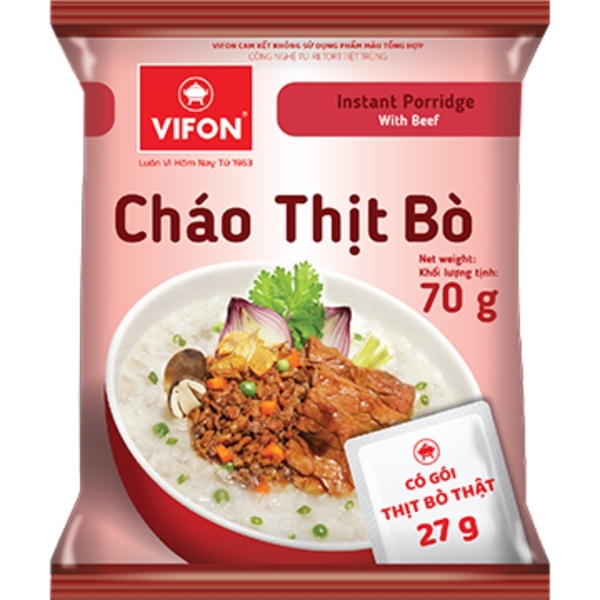 Cháo thịt bò Vifon 70g