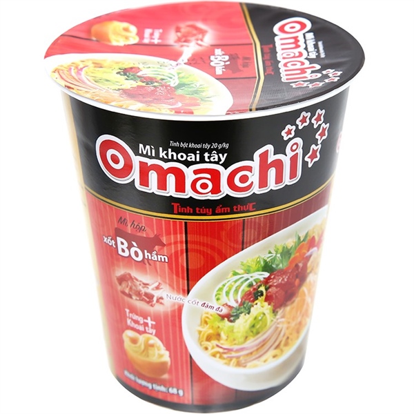 Mì Ly Omachi Xốt Bò Hầm 68g