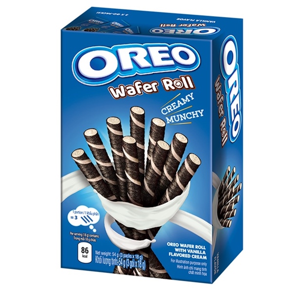 Bánh quế Oreo vị Vani 54g