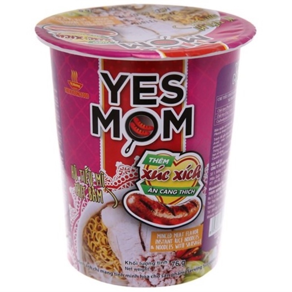 Hủ tiếu mì Yes Mom ly 76g