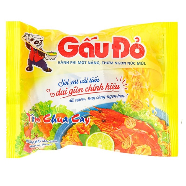 Mì tôm chua cay Gấu Đỏ 63g