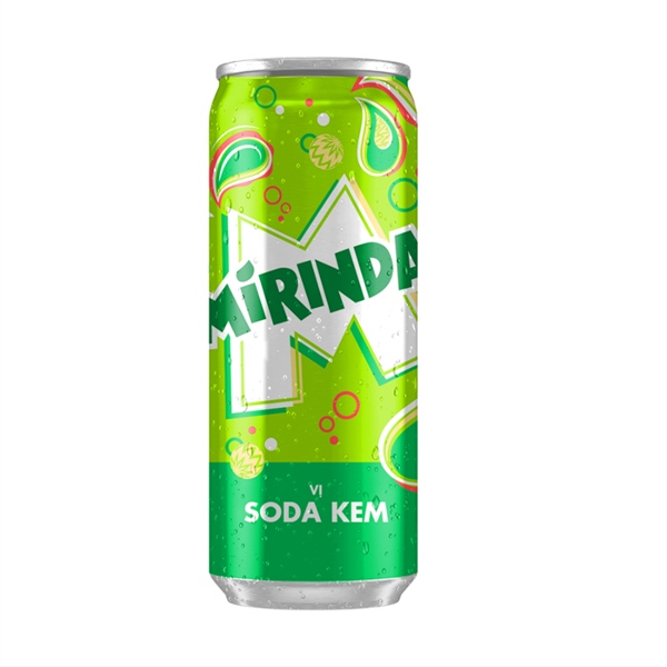Nước ngọt Mirinda Soda kem lon 320ml