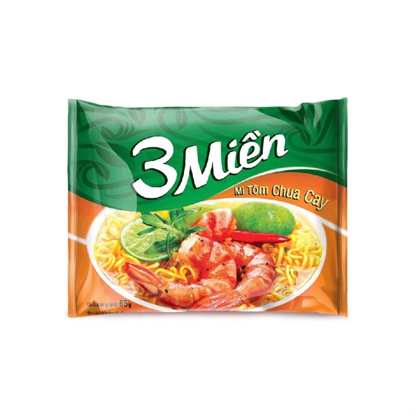 Mì tôm chua cay 3 Miền Reeva 65g