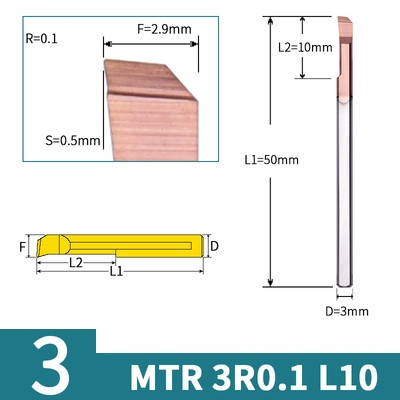 Dao móc lỗ chuyên thép MTR3-R0.1-L10