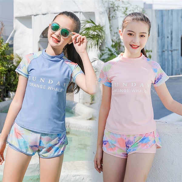 24XH Bộ Bơi dài tay bé gái M2204 Sunday