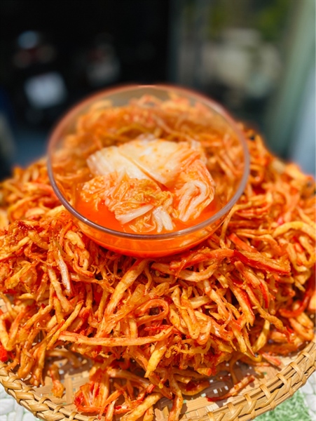 Mực xé sợi kim chi 500gr