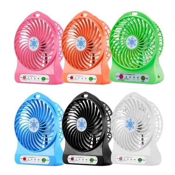 Quạt sạc mini 3 tốc độ kèm pin
