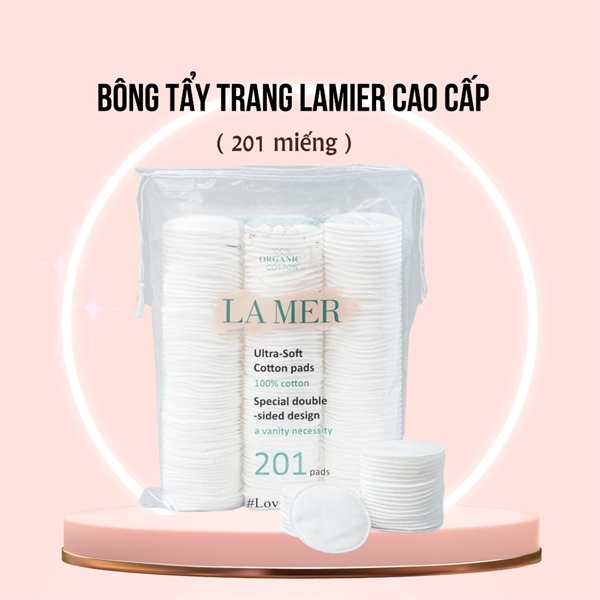 03-Bông tẩy trang La Mer 201 miếng