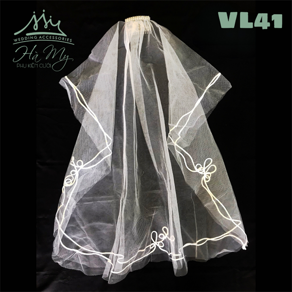 Lúp ren trắng đính hoa văn 70cm