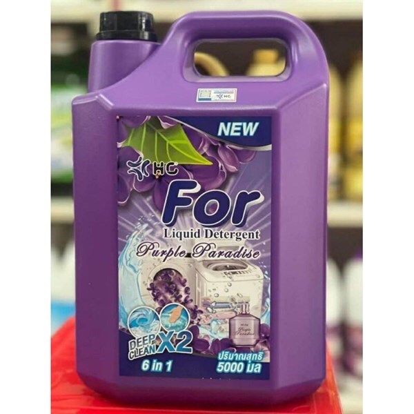 NƯỚC GIẶT XẢ HC-FOR PURPLE PARADISE 6IN1 THÁI 5000ML-duoc-ban-tai-Tạp Hoá Thái Lan