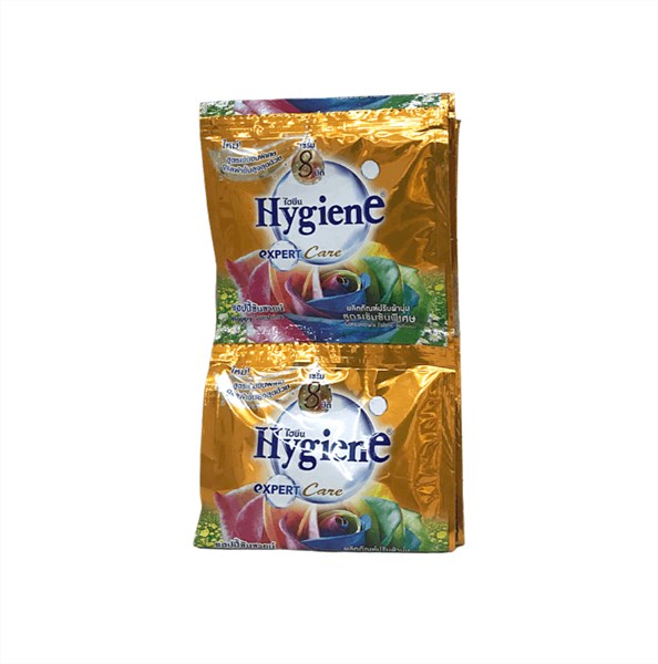 NƯỚC XẢ VẢI HYGIENE 12 GÓI/ DÂY HAPPY SUNSHINE VÀNG-duoc-ban-tai-Tạp Hoá Thái Lan