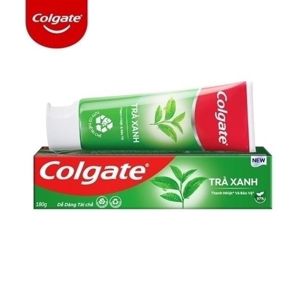 KEM ĐÁNH RĂNG COLGATE TRÀ XANH THANH NHIỆT VÀ BẢO VỆ 97% 180G-duoc-ban-tai-Tạp Hoá Thái Lan
