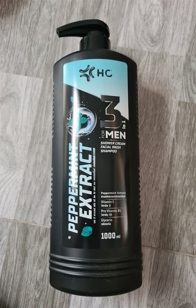 SỮA TẮM + GỘI NAM HC FOR MEN PEPPERMINT EXTRACT 3IN1 1000ML-duoc-ban-tai-Tạp Hoá Thái Lan